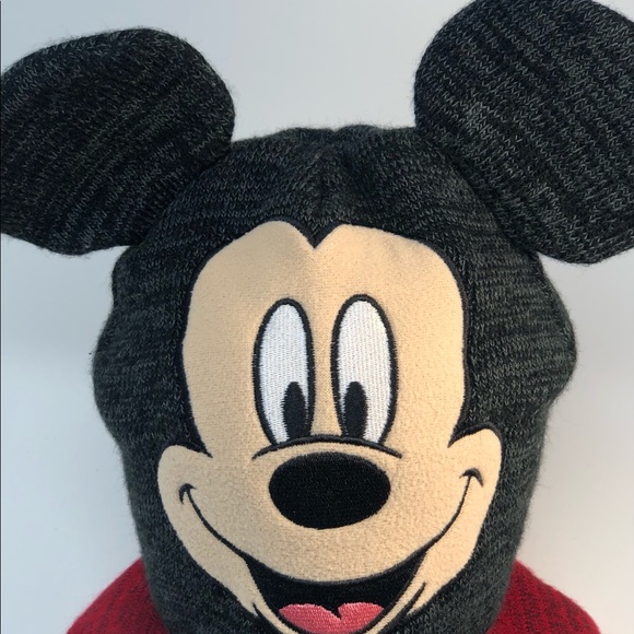 Toddlers Mickey Mouse Stocking Hat W/ Ears - Picture 3 of 6